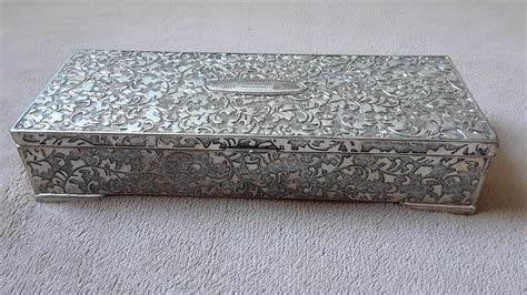 metal jewelery box|jewelry box for silver storage.